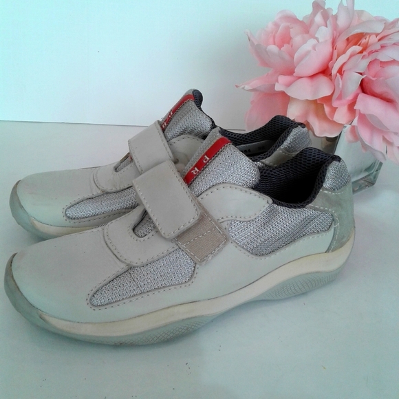 prada rose sneakers